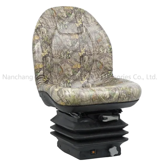 High Back Camouflage Pattern Riding Lawn Mower Tractor Seat with Mechanical Suspension