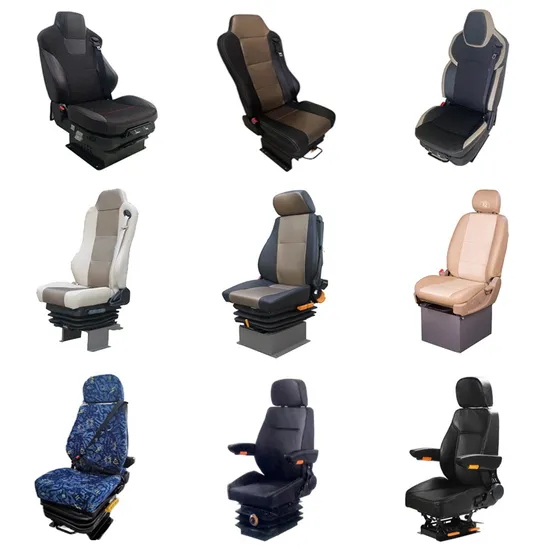 Bus Coach Heavy Duty Truck Luxury Adjustable Driver Seat with Air Mechanical Suspension 