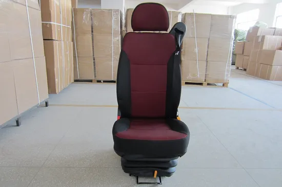 Construction Machine Part Seat Air Suspension Driver Seat with 3 Point Belt 