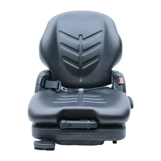 Backrest & Weight Adjustment Mechanical Suspension Heavy Duty PVC Forklift Seat with 2 Point Elr Safety Belt (BF16) 